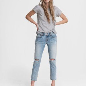 NWT Rag & Bone Dre Slim Boyfriend - Stella with Holes